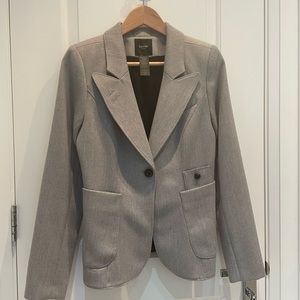 Smythe wool blazer with leather patches on elbows